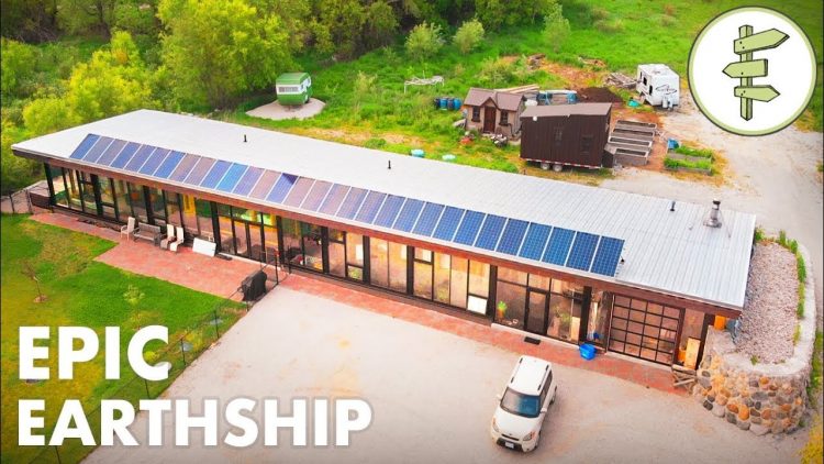 Man Living in a Sustainable & Innovative Earthship Home – Full Tour